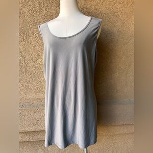 Gray Sleeveless Women's Blouse
